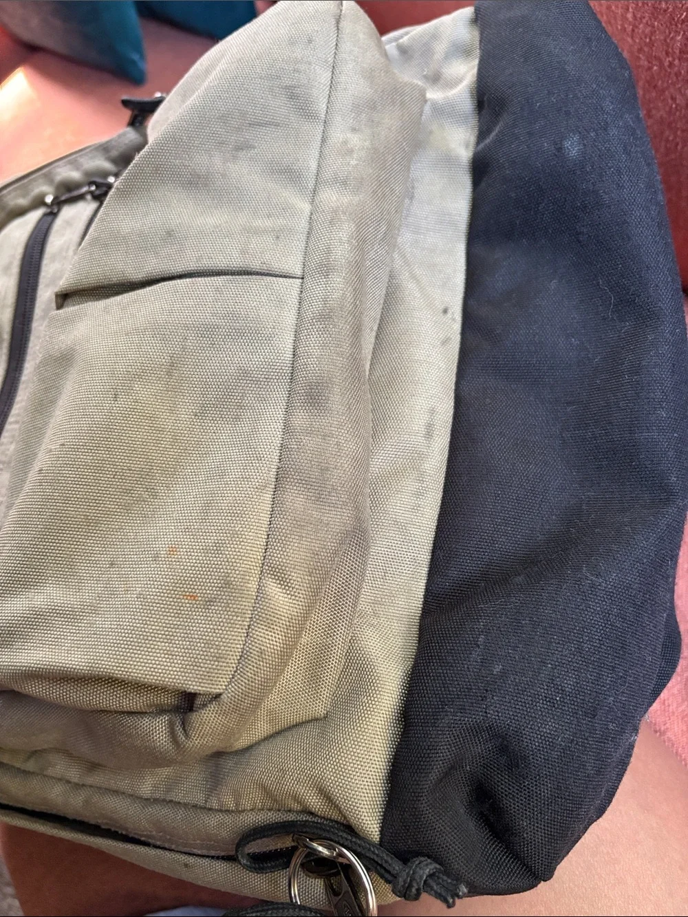 5 Pocket Vintage EastPak USA Backpack - Black and Tan